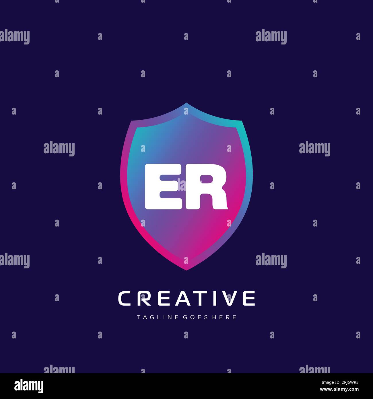 initial logo With Colorful template vector. Stock Vector