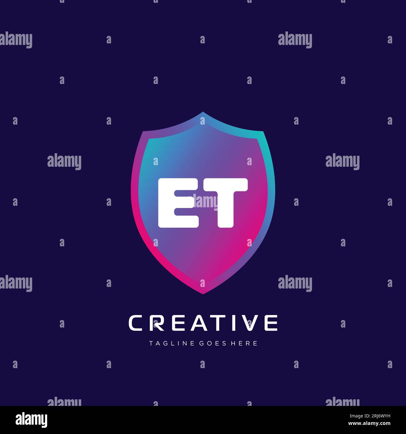 initial logo With Colorful template vector. Stock Vector