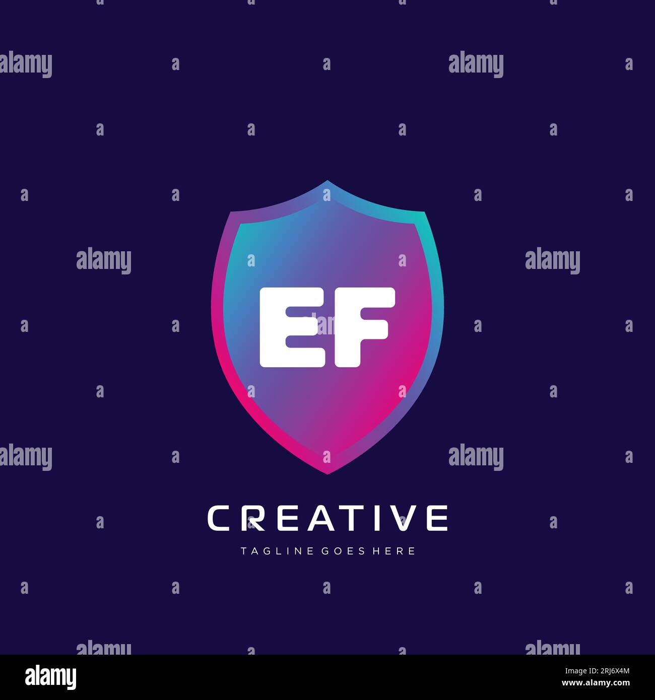 initial logo With Colorful template vector. Stock Vector