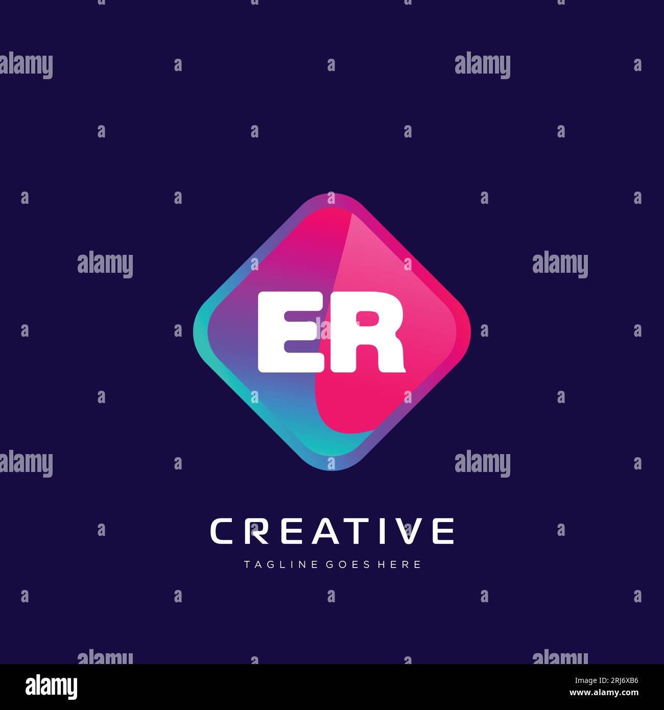 initial logo With Colorful template vector. Stock Vector