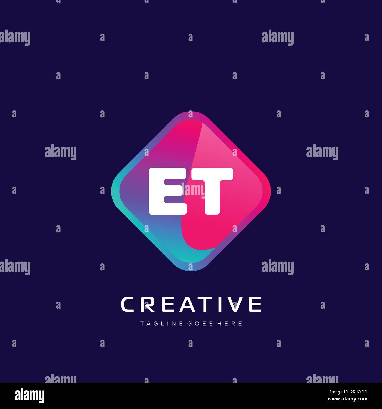 initial logo With Colorful template vector. Stock Vector