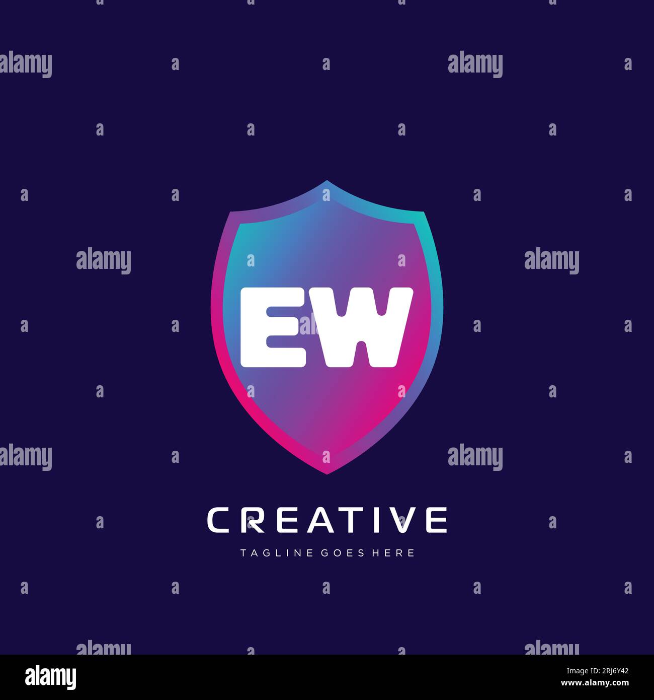 initial logo With Colorful template vector. Stock Vector