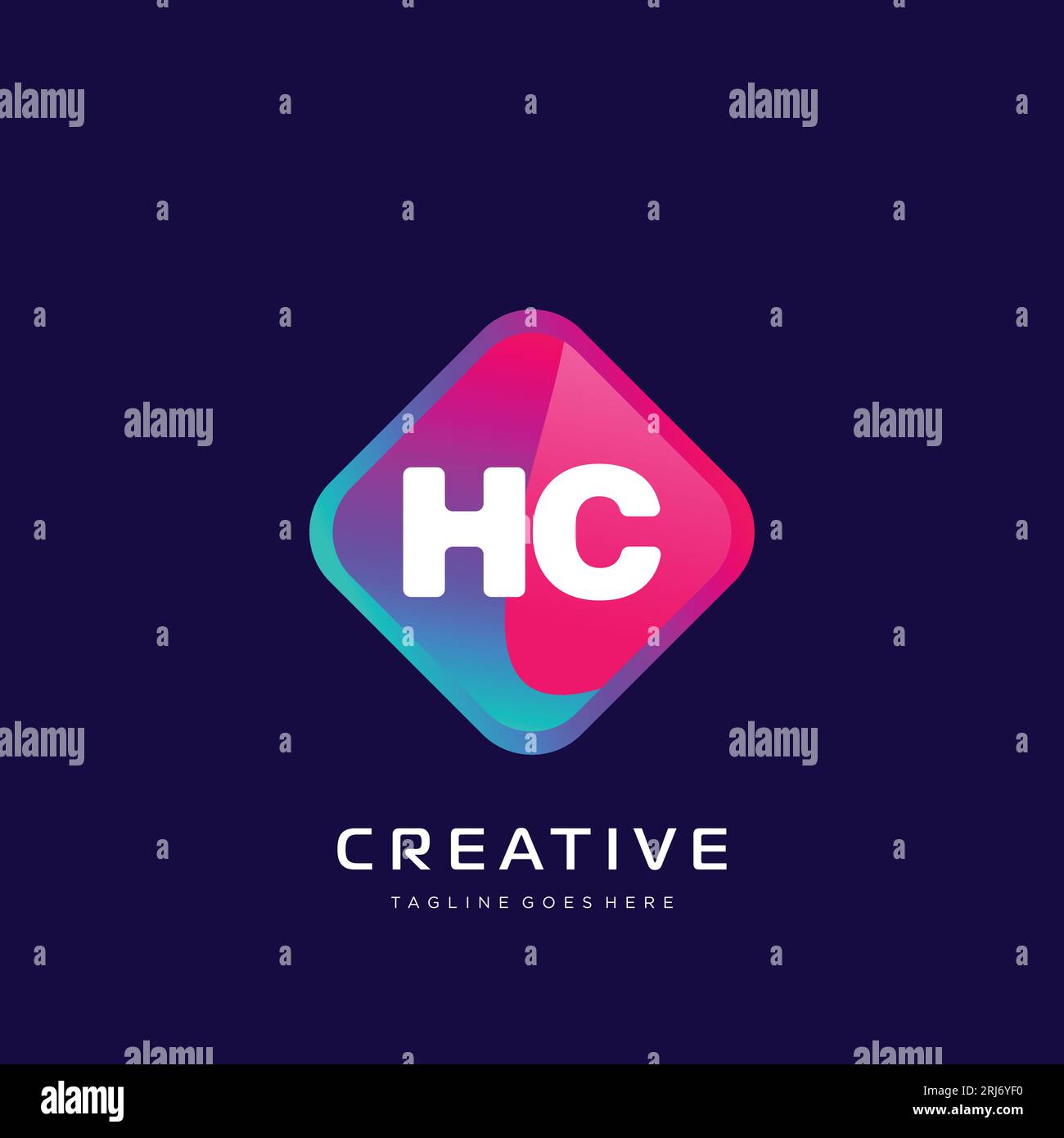 initial logo With Colorful template vector. Stock Vector