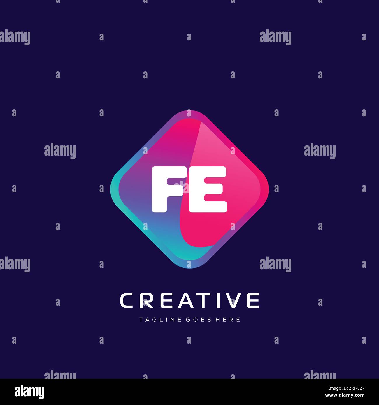 initial logo With Colorful template vector. Stock Vector