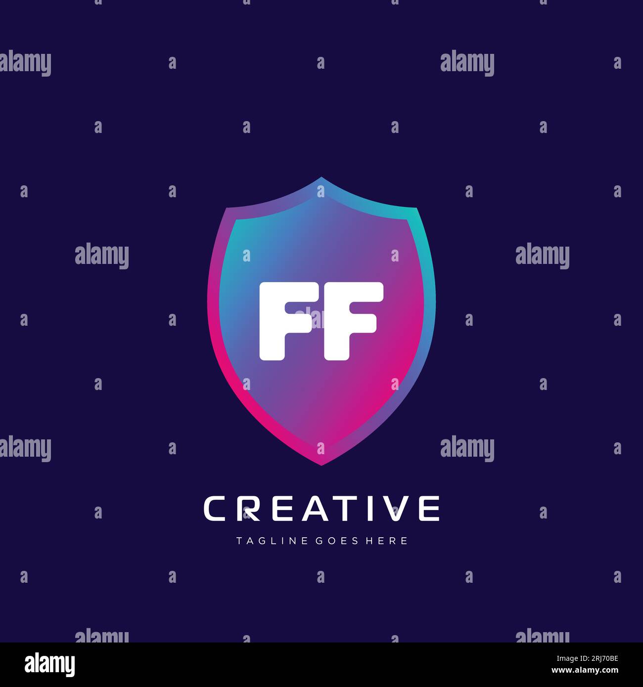 initial logo With Colorful template vector. Stock Vector