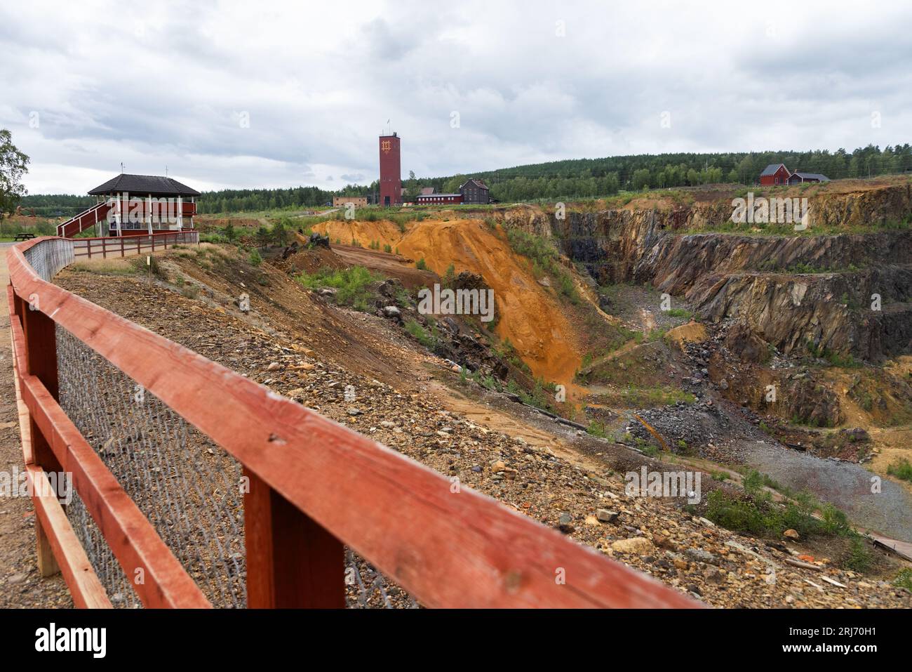 The World heritage Falun Mine, Falun, Sweden. In the picture The Great