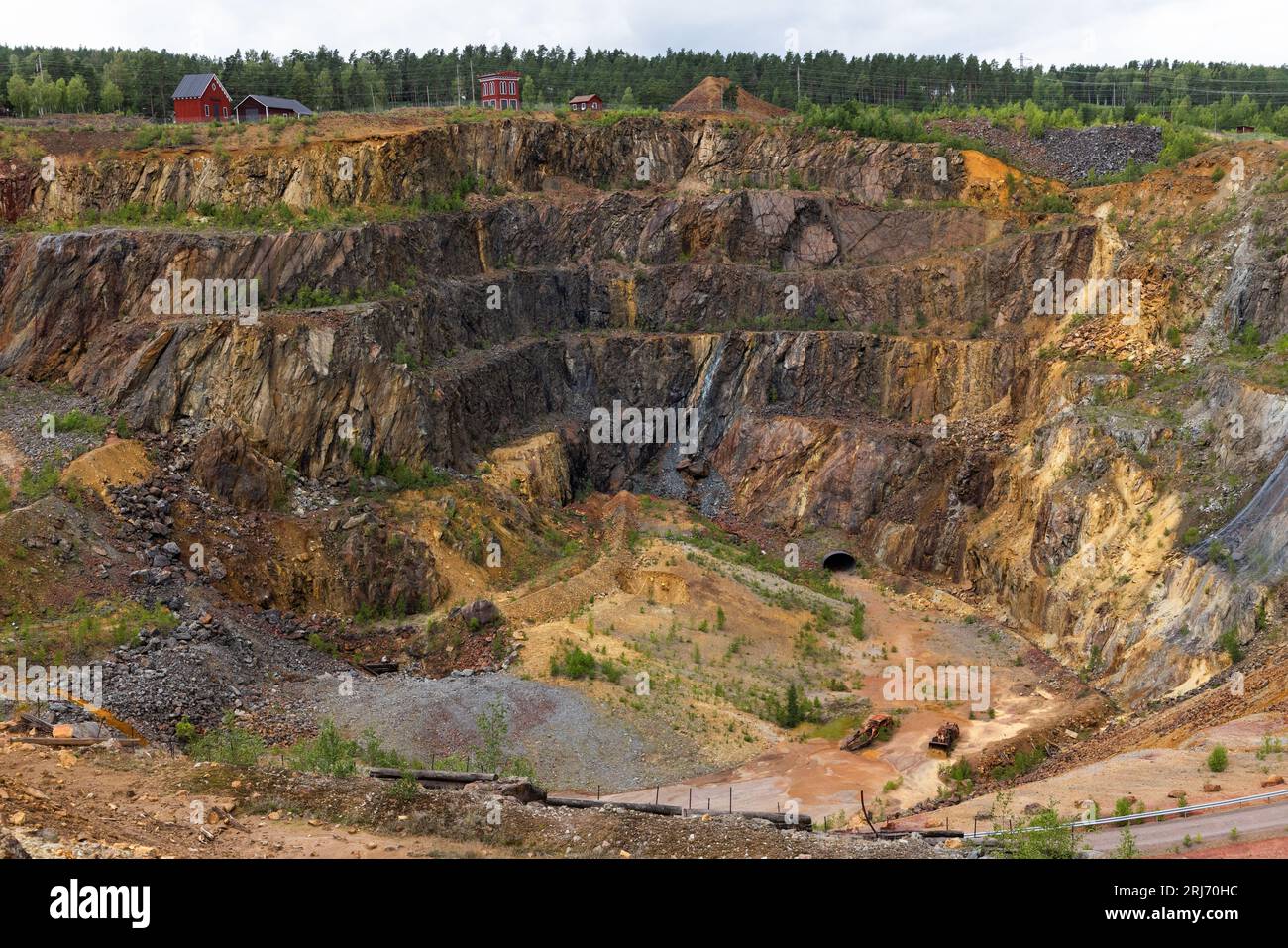 The World heritage Falun Mine, Falun, Sweden. In the picture The Great
