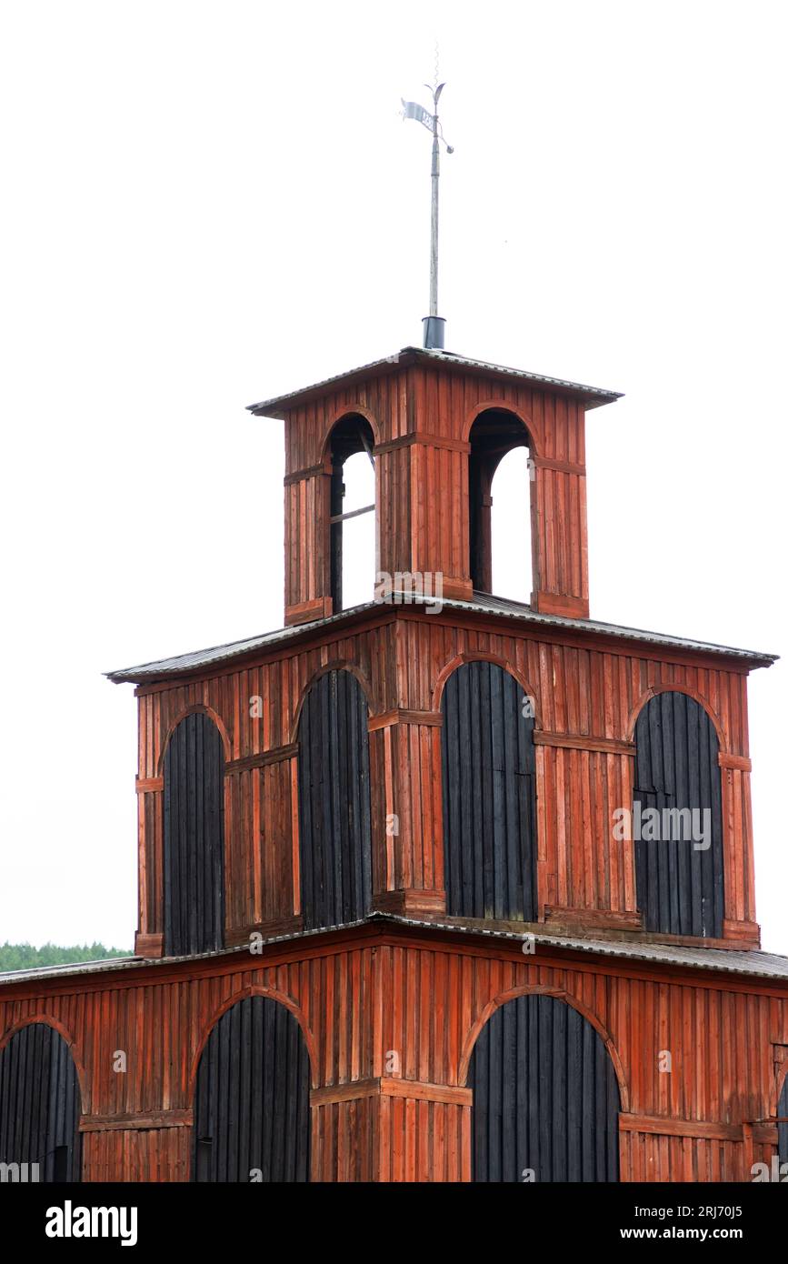 The World heritage Falun Mine, Falun, Sweden. In the picture Creutz shafthead building (In
