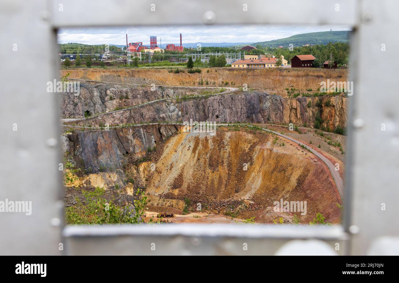 The World heritage Falun Mine, Falun, Sweden. In the picture The Great