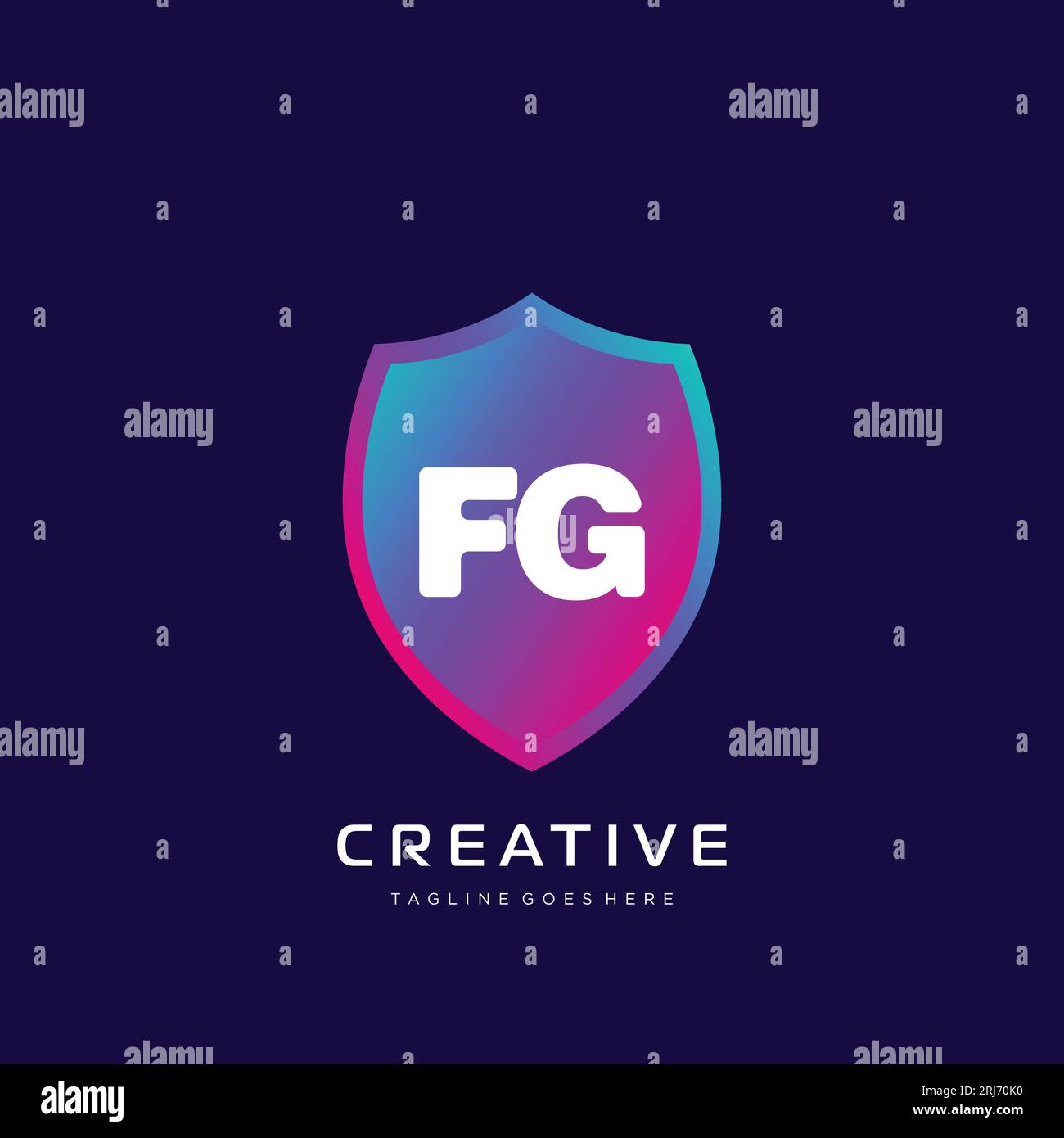 initial logo With Colorful template vector. Stock Vector