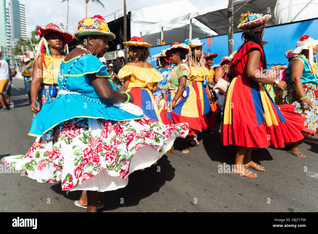 Salvador Bahia Brazil February 11 2023 Women Members Of A Salvador Bahia Brazil February 11 2023 Women Members Of A