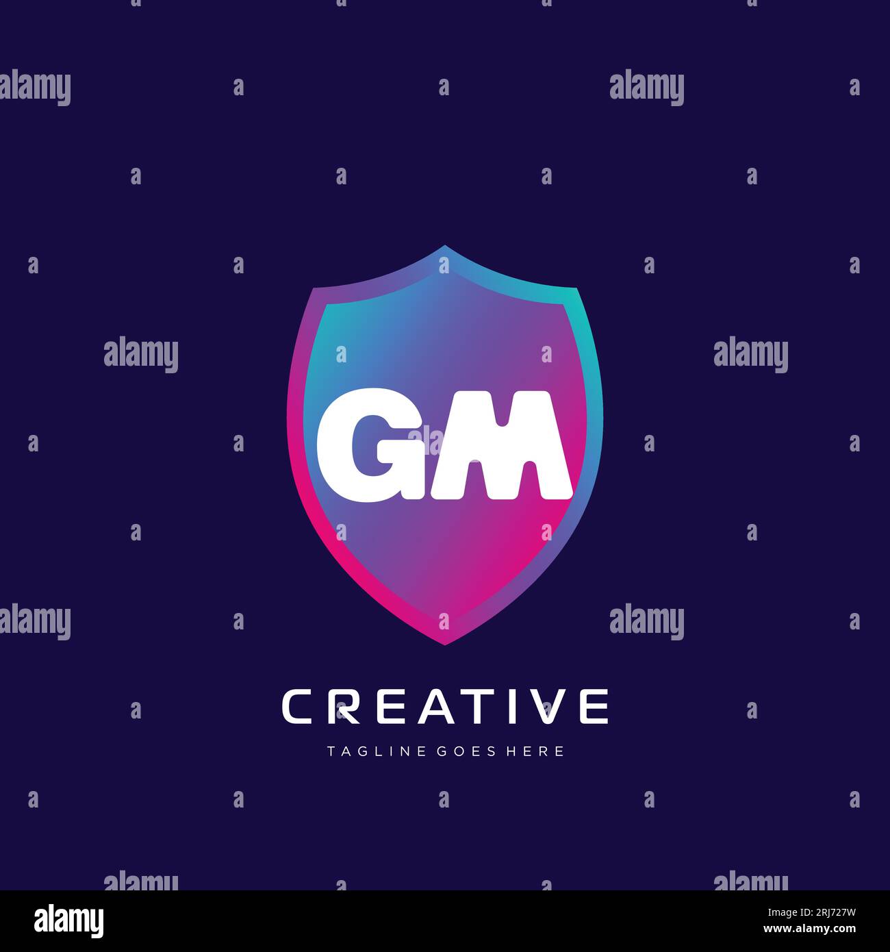 initial logo With Colorful template vector. Stock Vector