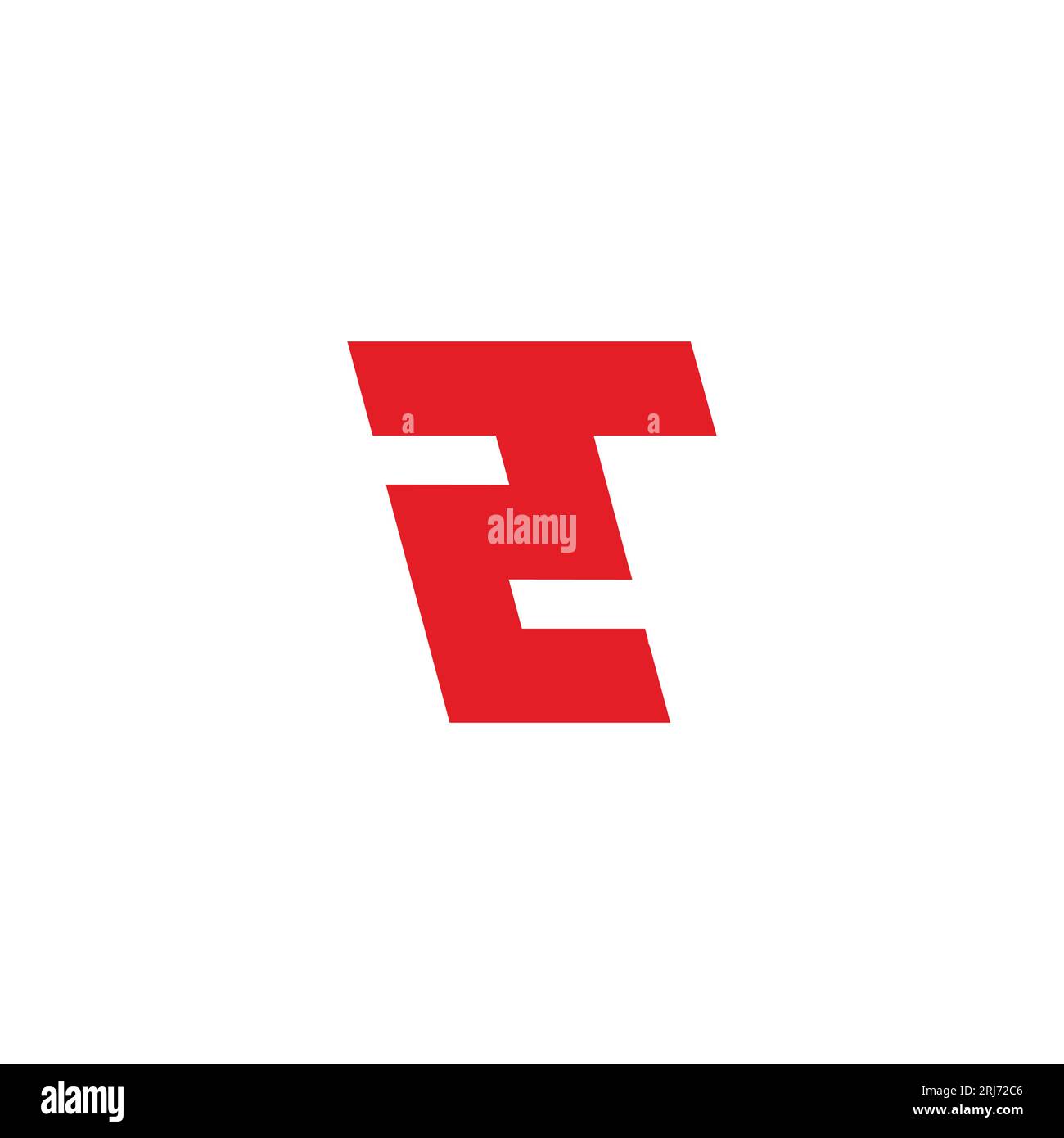 letter tc simple link geometric line logo vector Stock Vector