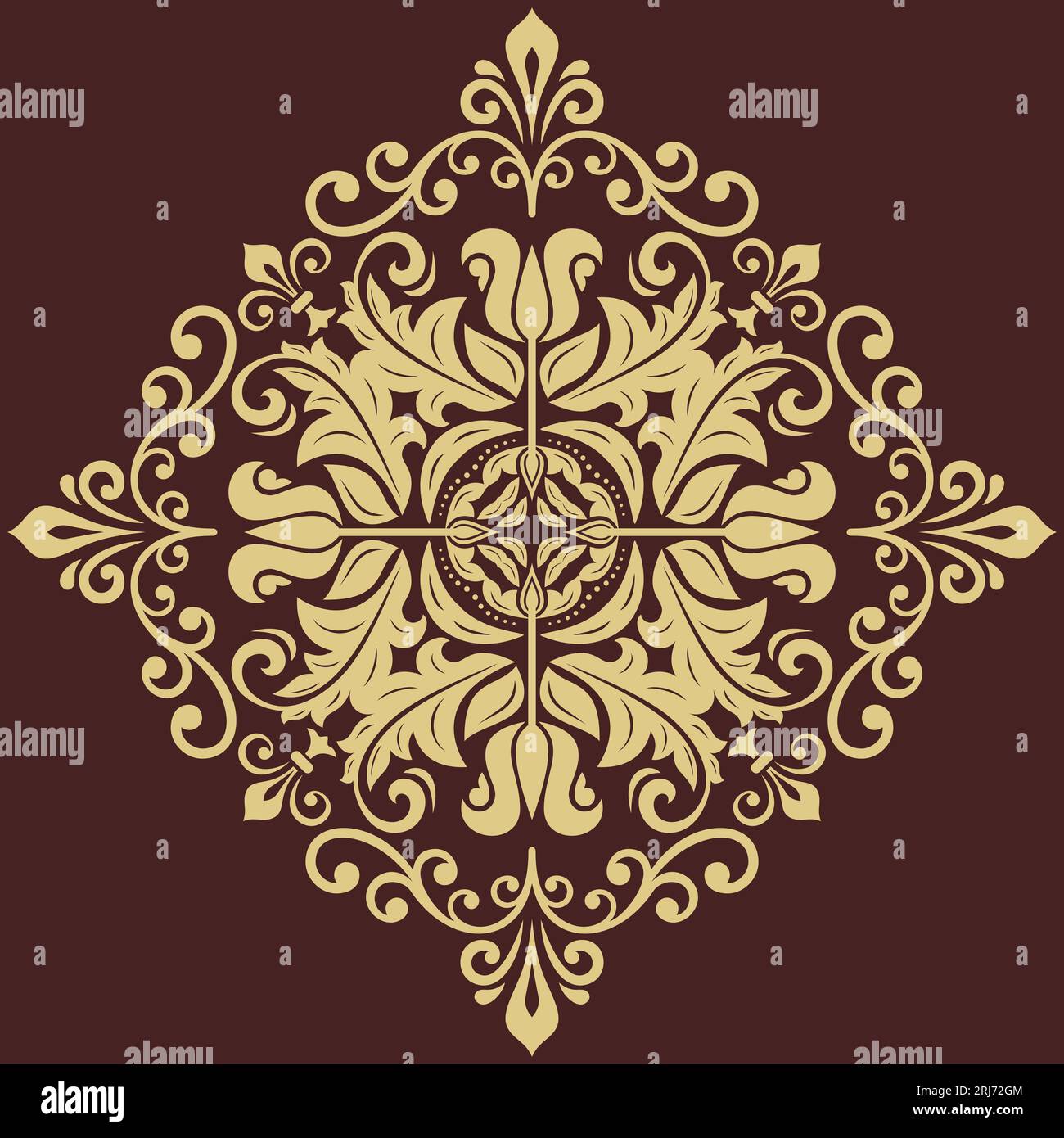 Classic christmas ornament isolated Stock Vector Images - Alamy
