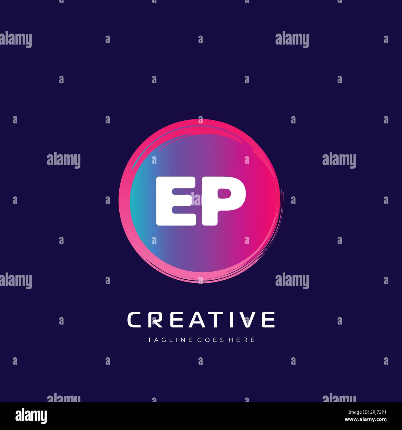 initial logo With Colorful template vector. Stock Vector