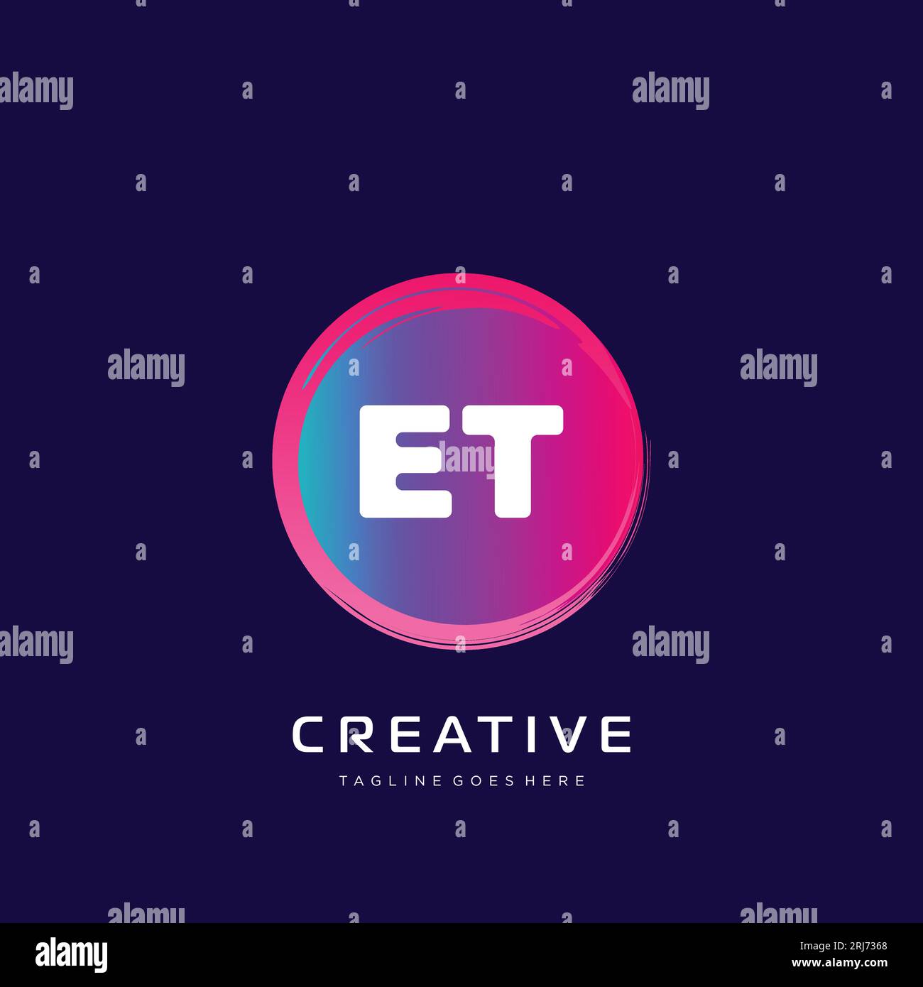 initial logo With Colorful template vector. Stock Vector