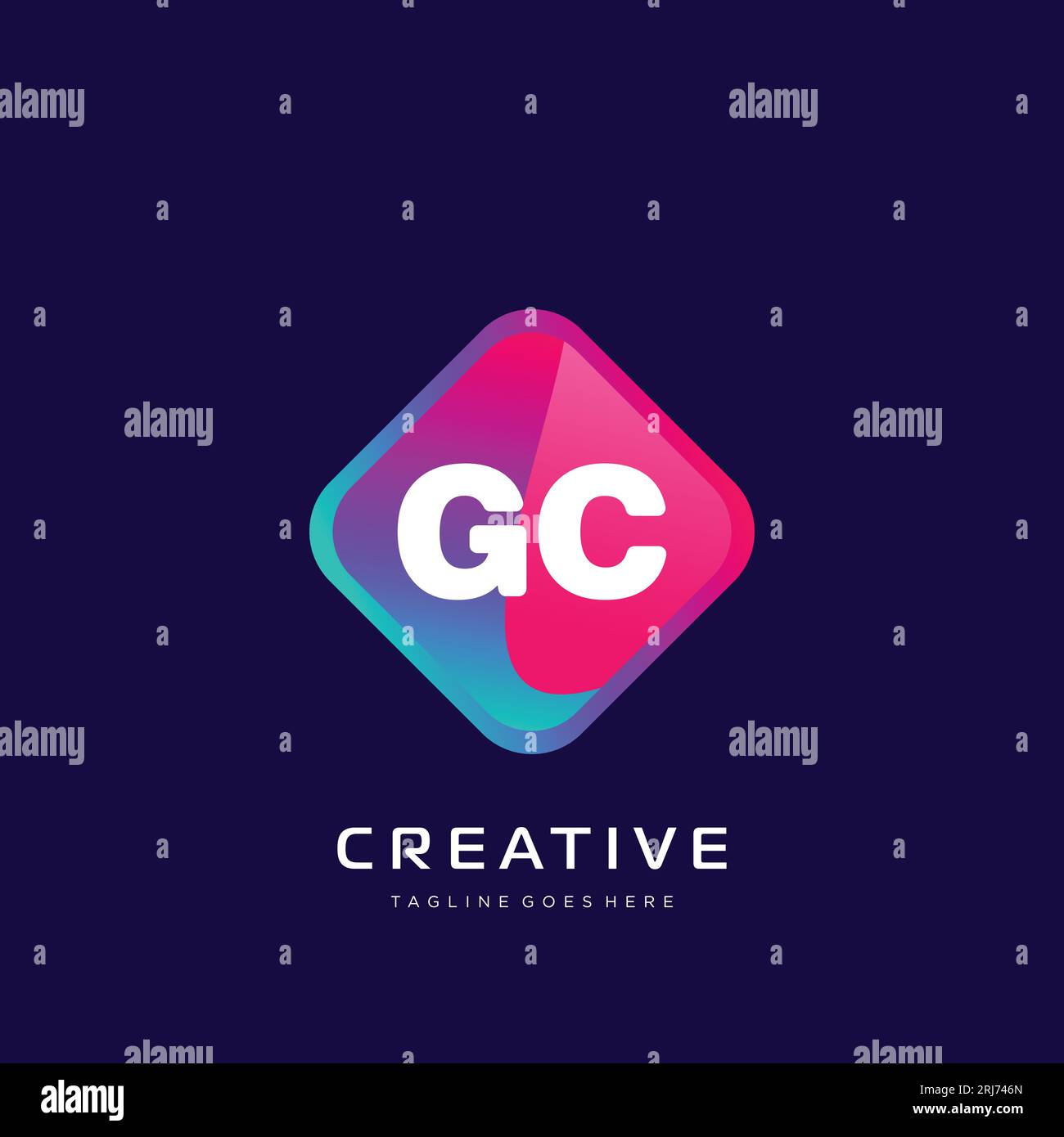 initial logo With Colorful template vector. Stock Vector