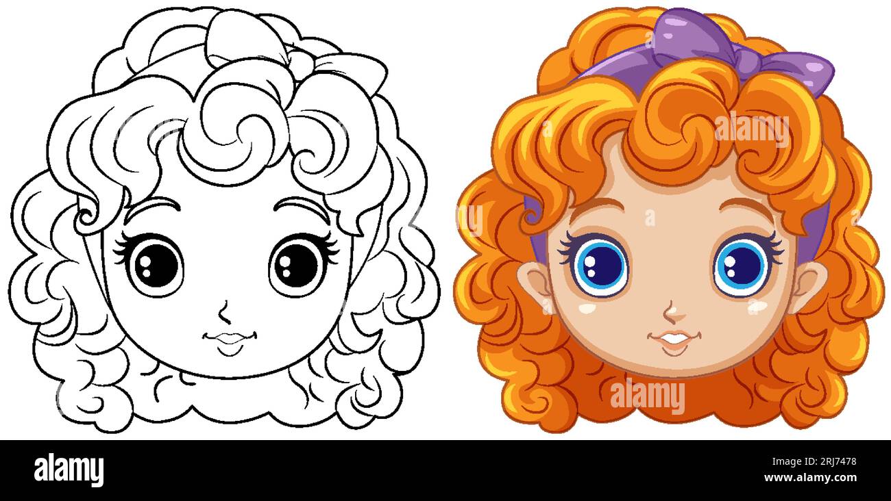 free curly hair clipart