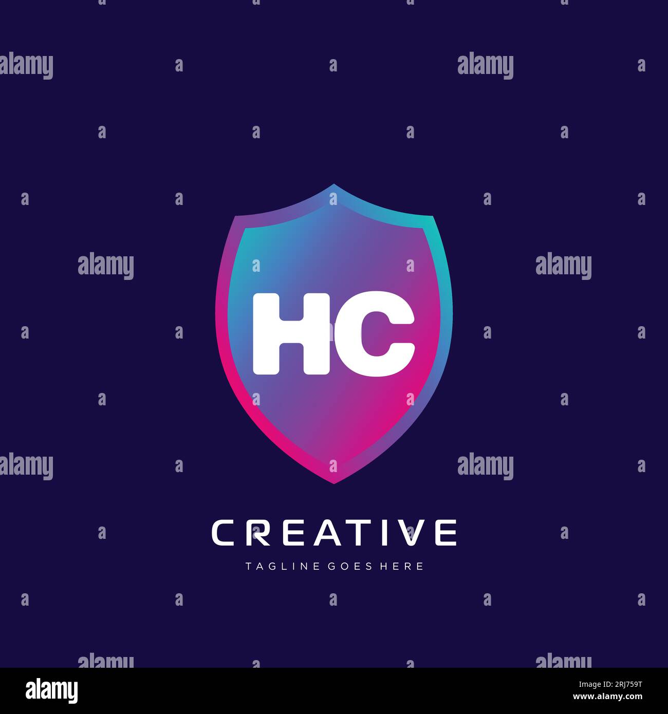 initial logo With Colorful template vector. Stock Vector