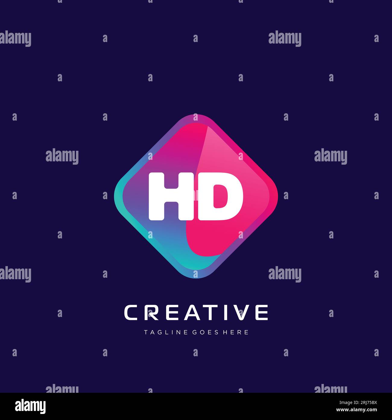 initial logo With Colorful template vector. Stock Vector