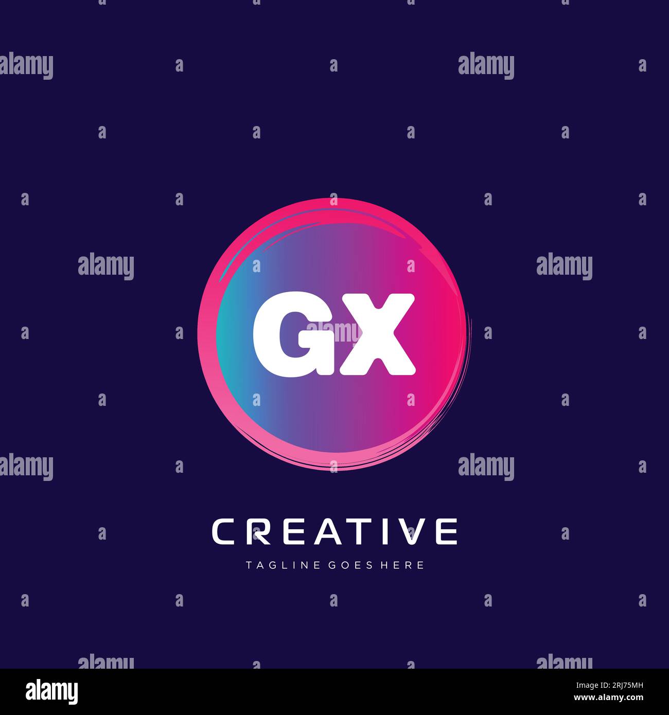 initial logo With Colorful template vector. Stock Vector