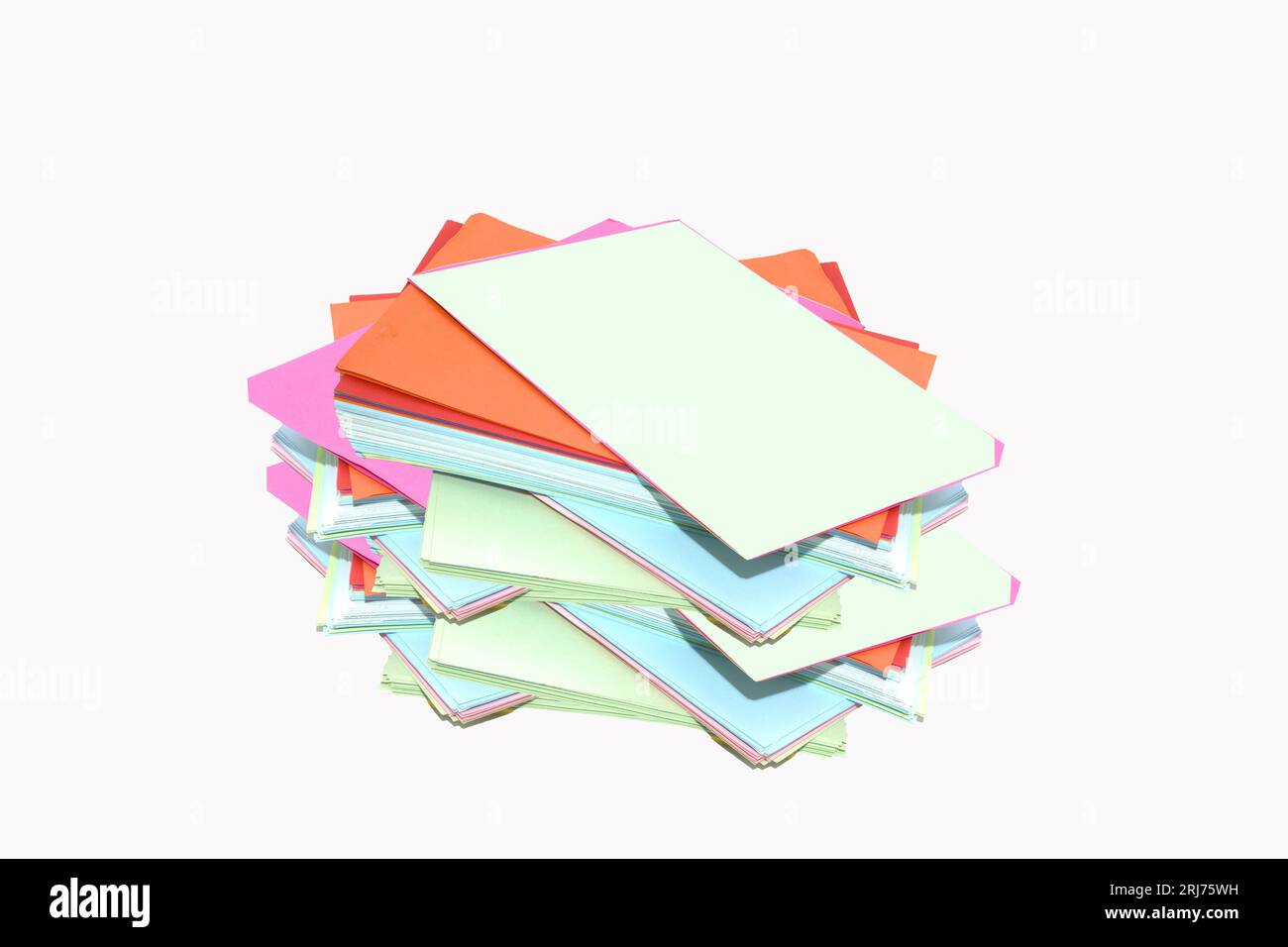 A pile of colored a4 paper for printer Stock Photo Alamy