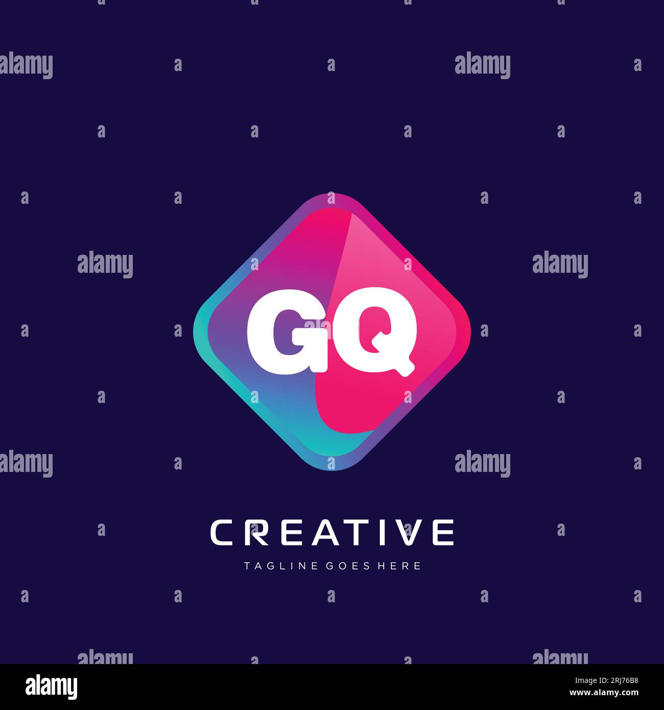 initial logo With Colorful template vector. Stock Vector