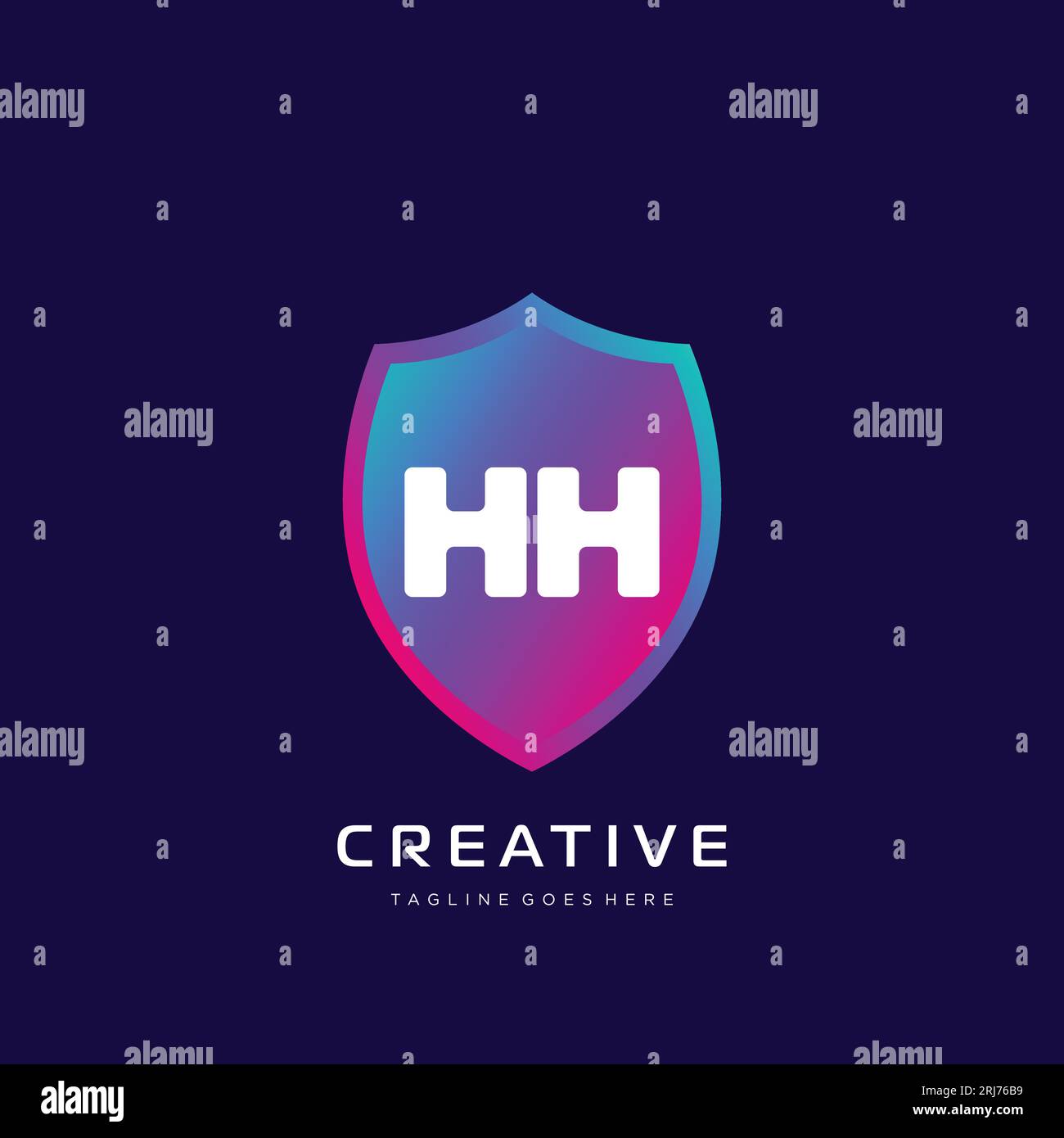 initial logo With Colorful template vector. Stock Vector