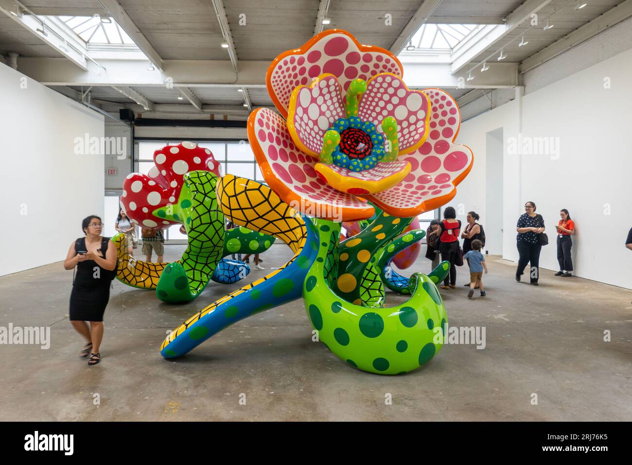 Yayoi Kusama exhibit at the David Zwirner Gallery in Manhattan NYC