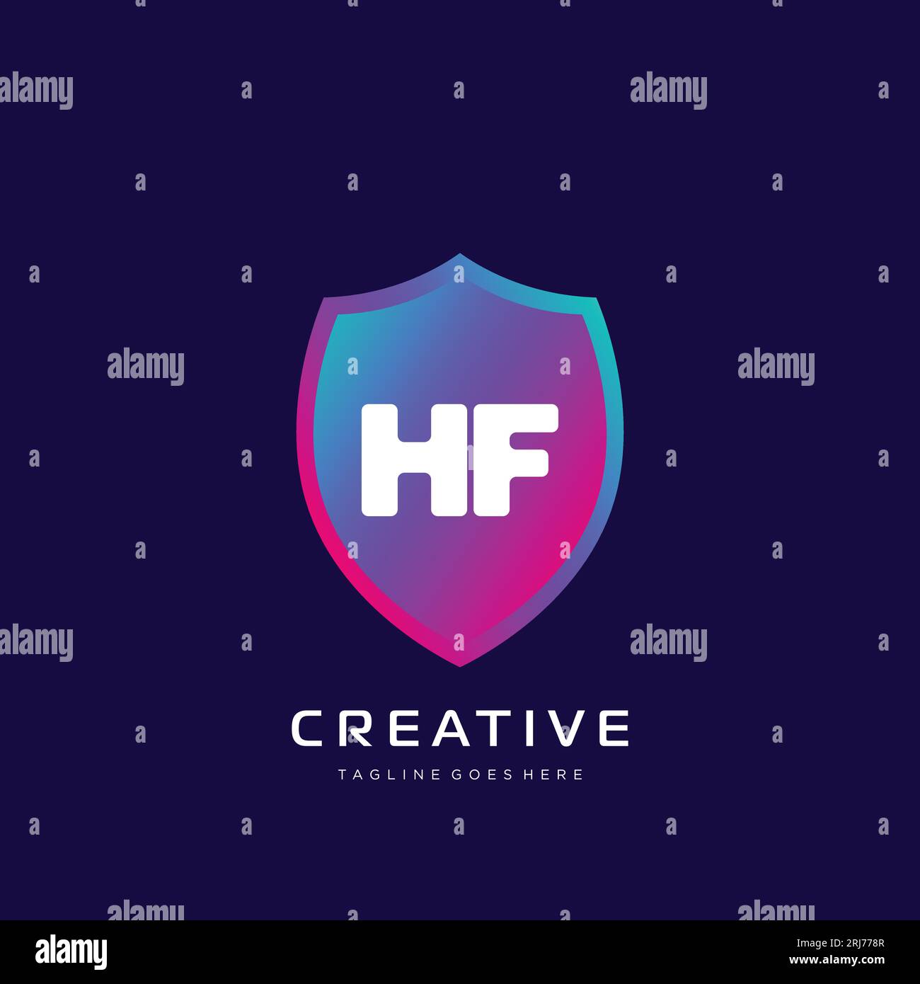 initial logo With Colorful template vector. Stock Vector