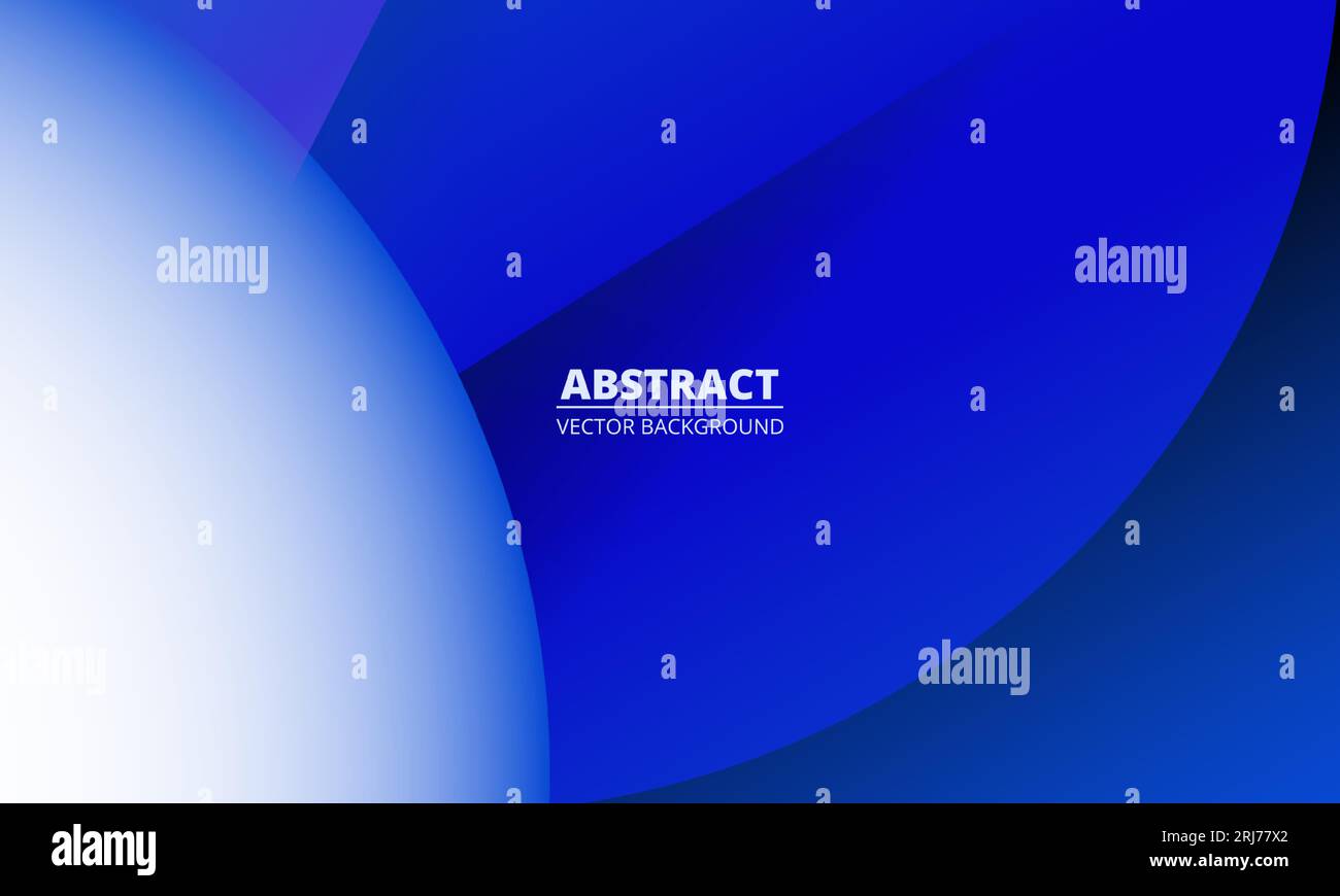 Dark blue abstract geometric background with paper cut circles. Vector ...