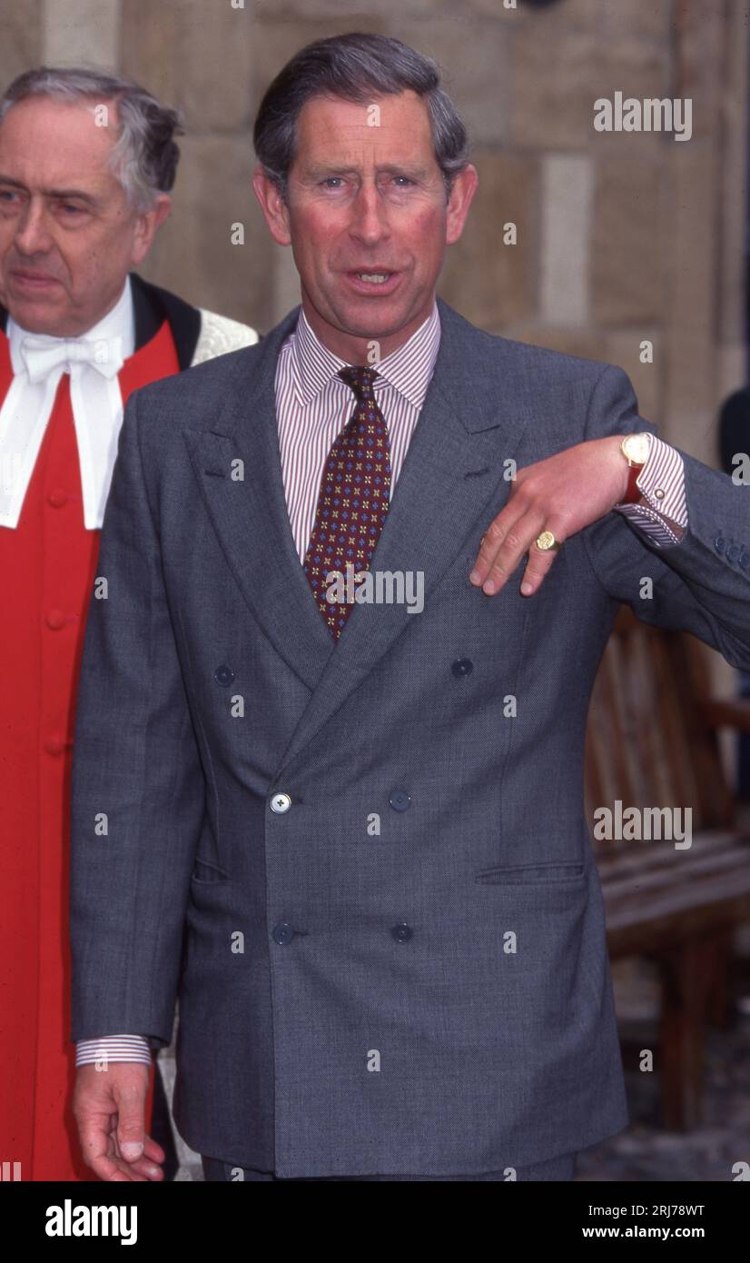 Prince Charles at Durham University Degree Ceremony 1 July 1998   Photo by The Henshaw Archive Stock Photo