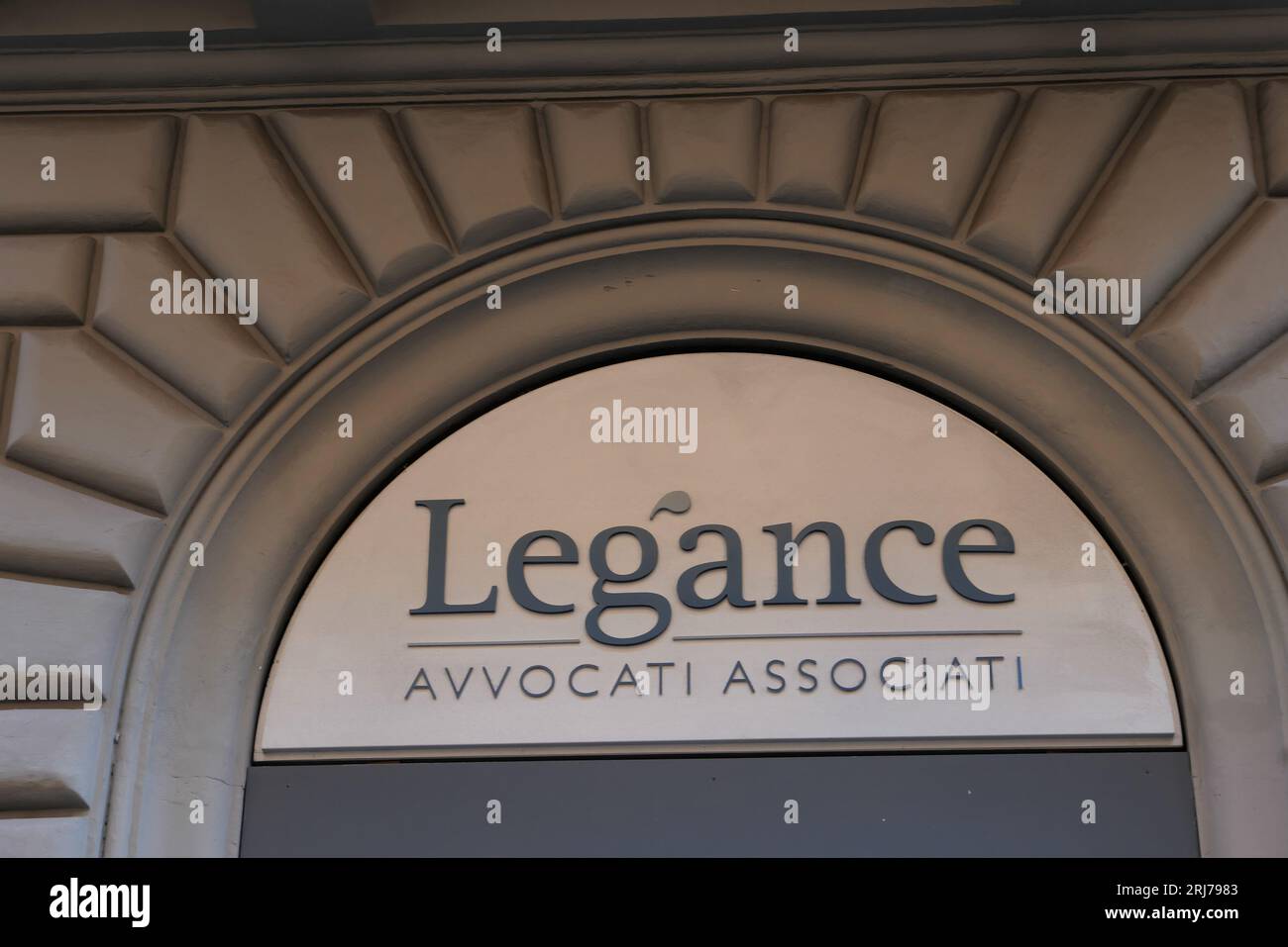 SIGN OF LEGANCE ASSOCIATE ATTORNEYS Stock Photo