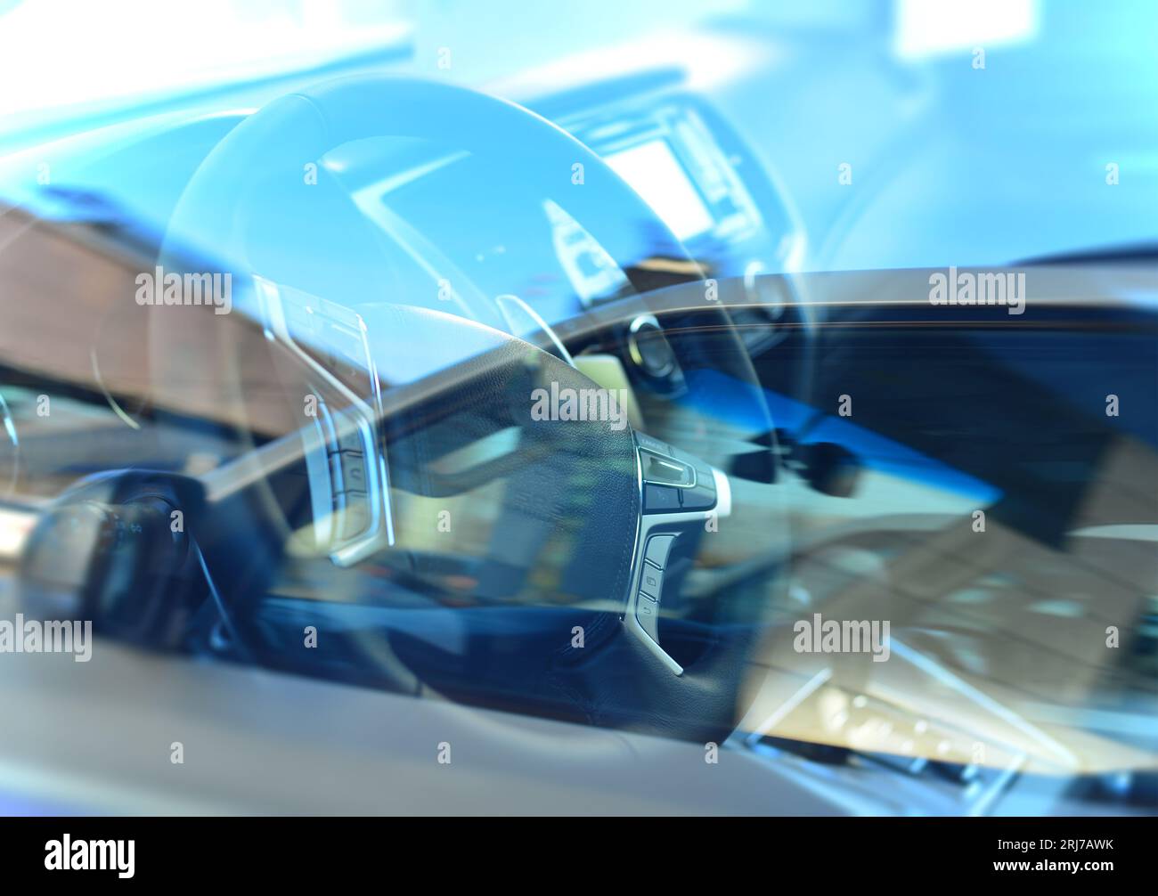 close up of the business class car Stock Photo