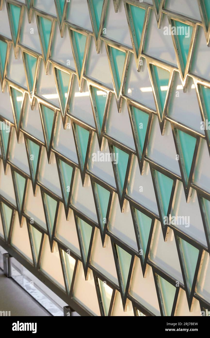 Decorative glazing detail. Wellington Road, London, United Kingdom