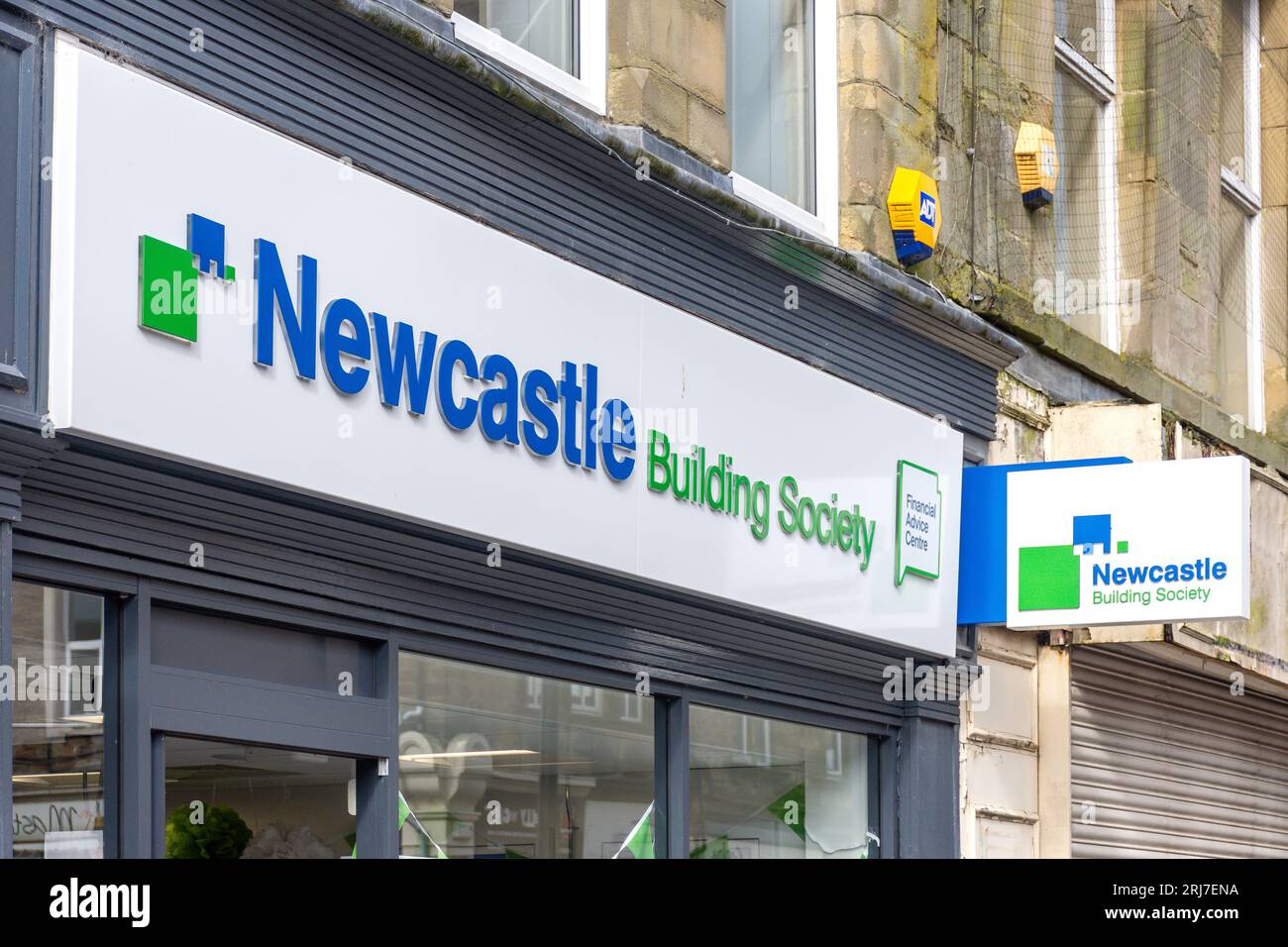 Newcastle Building Society, Middle Street, Consett, County Durham, England, United Kingdom Stock Photo