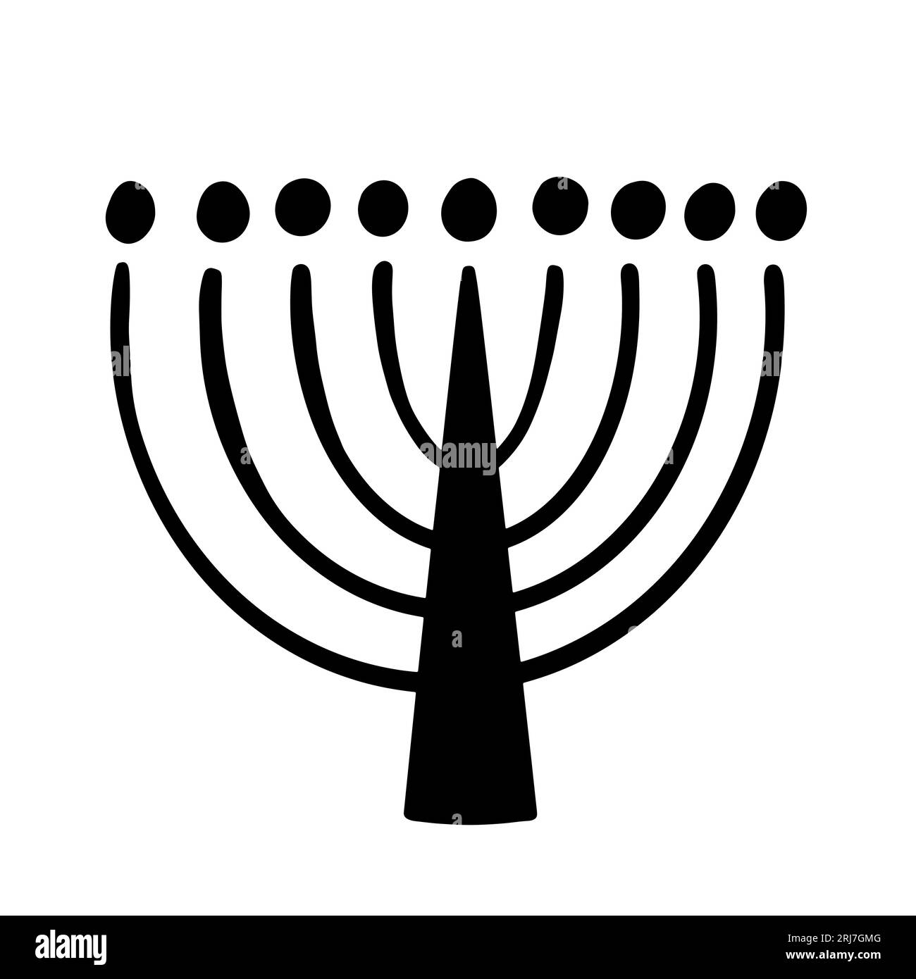 Menorah sketch Black and White Stock Photos & Images Alamy
