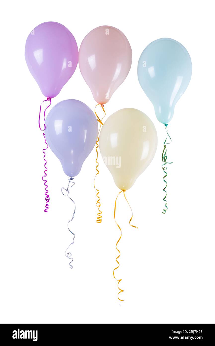 balloons isolated on white background Stock Photo - Alamy