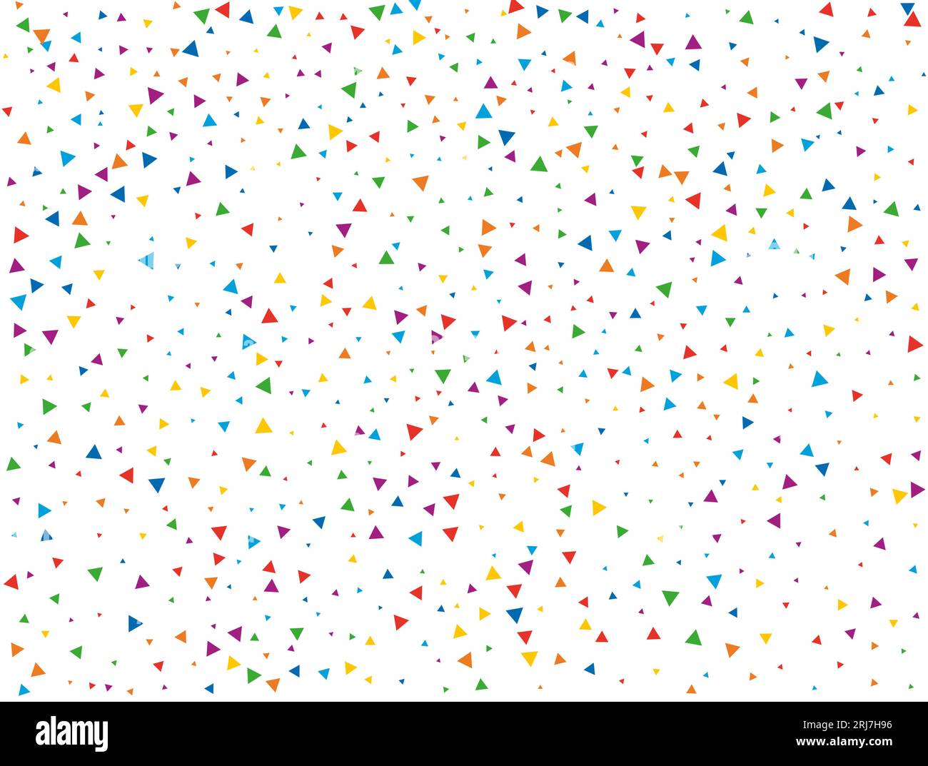 Triangular Rainbow Confetti. Rainbow glitter confetti background