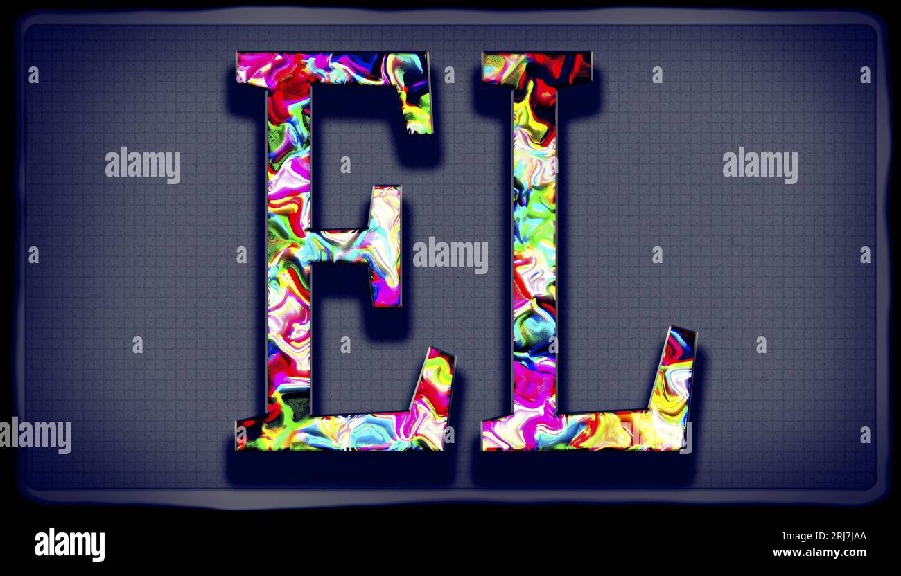 Double Alphabet Letters Design