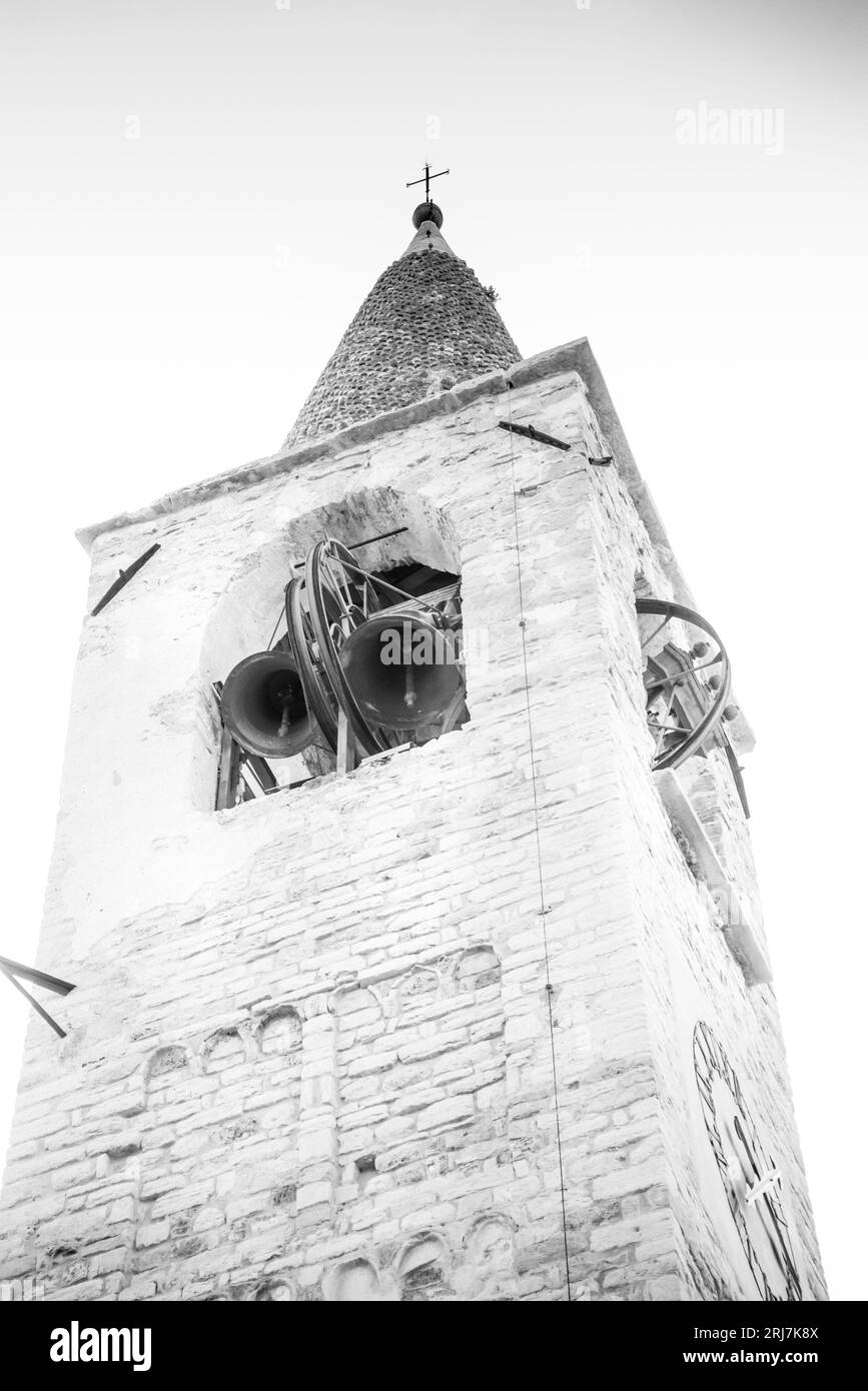 Historic skyline brescia bell Black and White Stock Photos & Images - Alamy