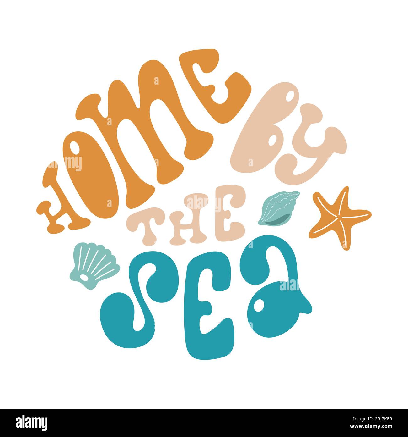 Home By The Sea Lettering With Sea Shells And Star Stock Vector Image Home by the sea lettering with sea shells and star stock vector image