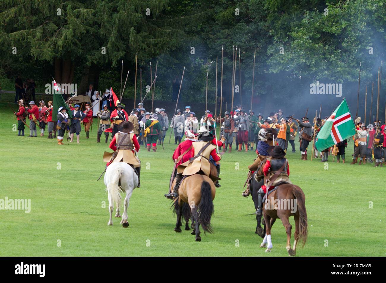 The English Civil War Society re-enact the 1648 Siege of Colchester that took place during the English Civil War. Stock Photo