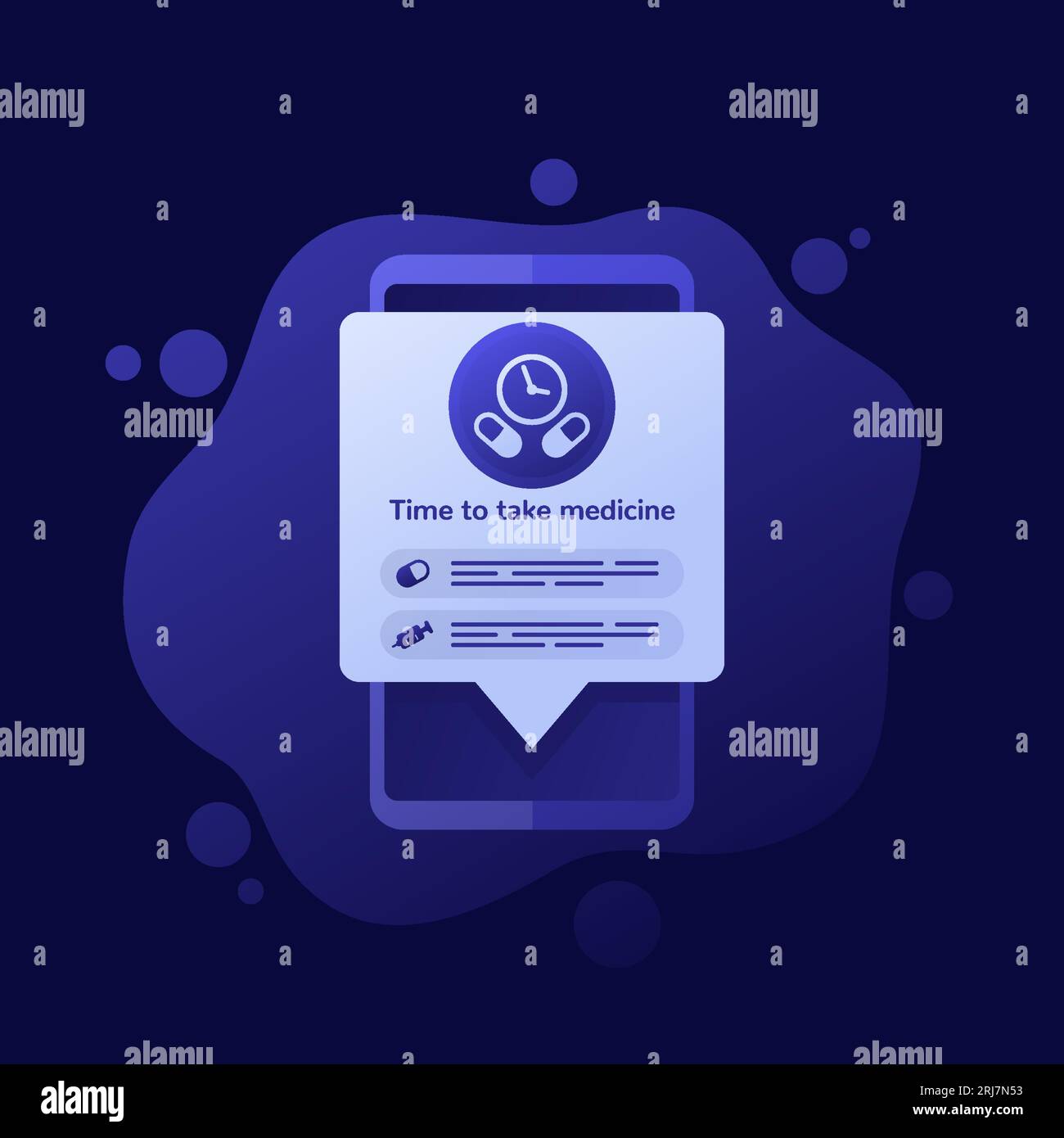 pill-reminder-medical-app-vector-design-stock-vector-image-art-alamy
