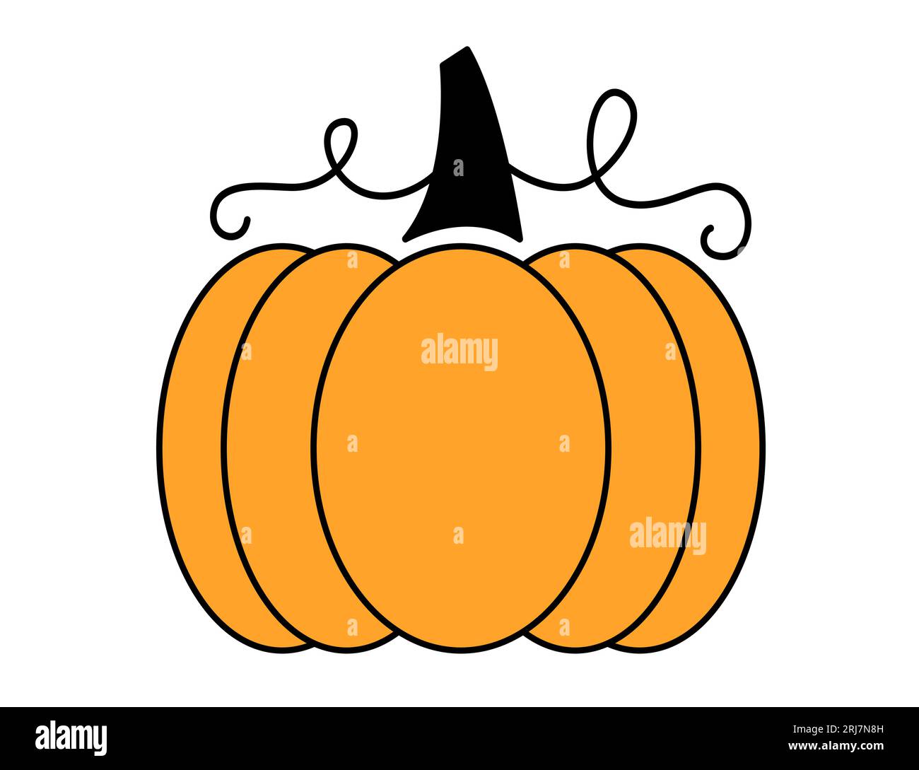 Decorative Cheetah Leopard Pumpkin Illustration Stock Vector