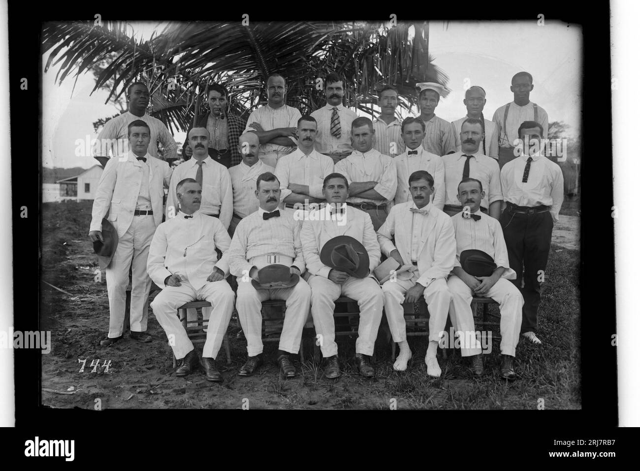 Grupo de Médicos e Enfermeiros do Hospital Candelária - 744 1910 by Dana B. Merrill Stock Photo