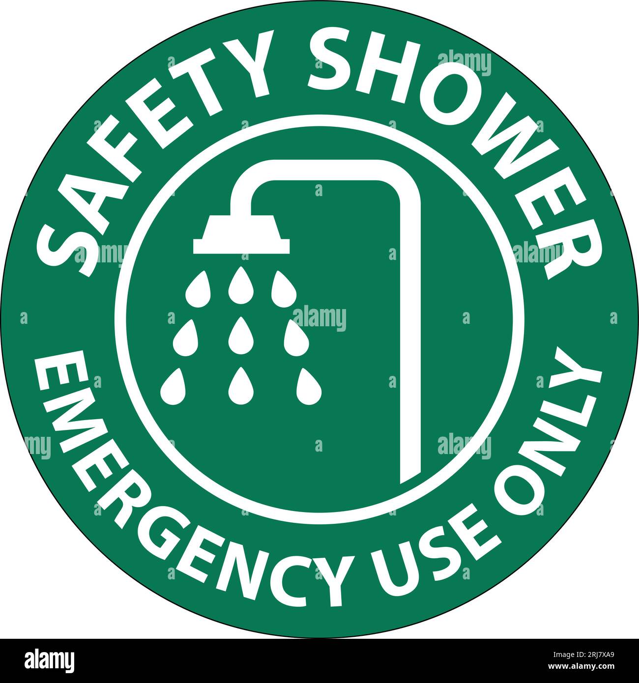 safety-shower-sign-safety-shower-emergency-use-only-stock-vector
