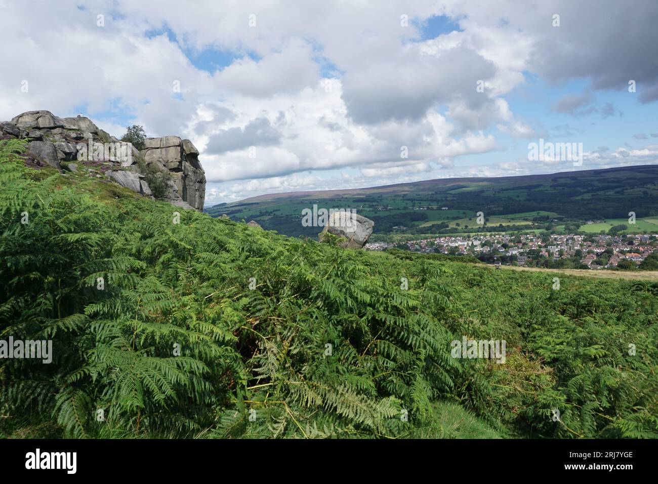 Ilkley Moor, Yorkshire Stock Photo Alamy