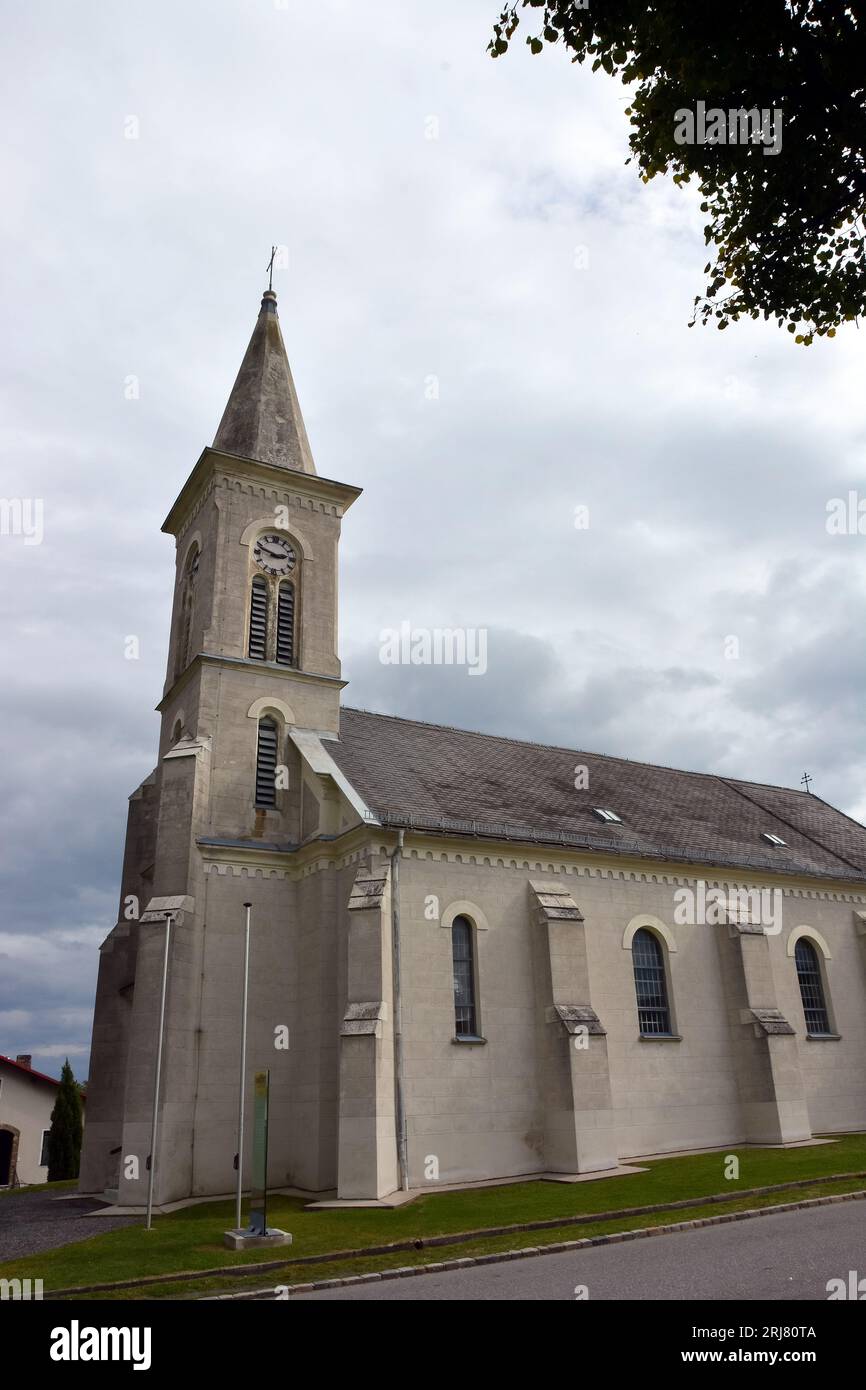 parish church, Pfarrkirche, Markt Sankt Martin, Sopronszentmárton, Landsee, Lánzsér, Burgenland, Austria, Europe Stock Photo
