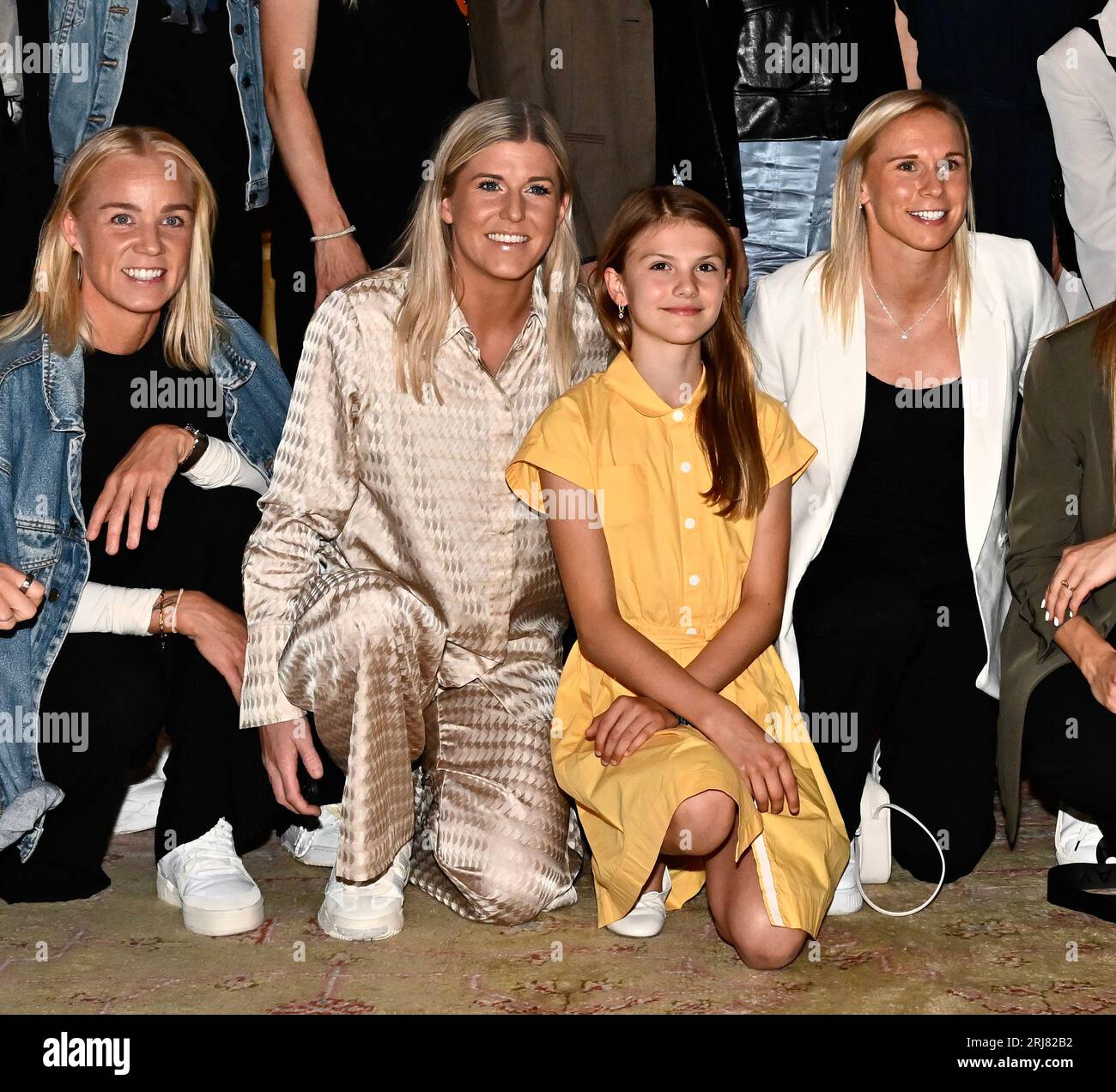 Stockholm, Sverige. 21st Aug, 2023. From left Caroline Seger, ?Olivia
